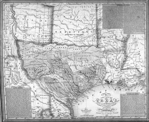 Mitchells Karte von Texas, 1835